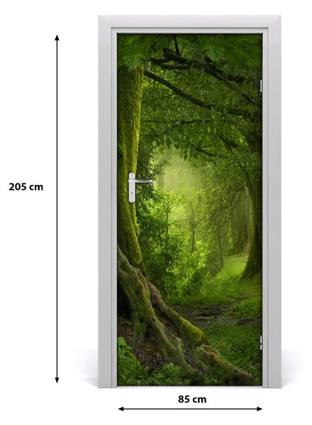 Fototapeta na dvere samolepiace tripická džungle 85x205 cm