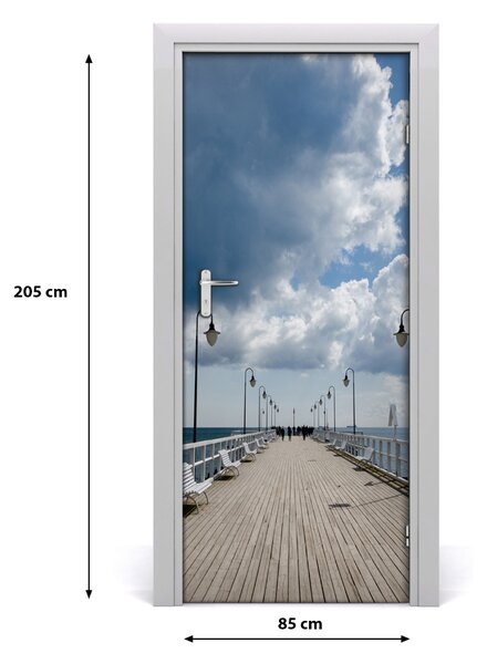 Fototapeta na dvere samolepiace Mólo w Orłowie 85x205 cm