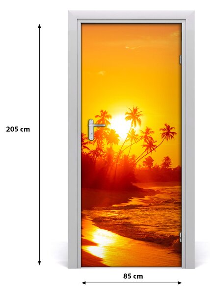 Fototapeta na dvere samolepiace tropická pláž 85x205 cm