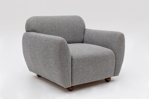 Hanah Home Kreslo Eddy sivé