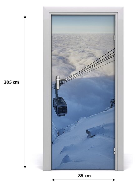 Fototapeta na dvere samolepiace horská lanovka 85x205 cm