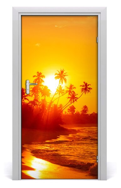 Fototapeta na dvere samolepiace tropická pláž 95x205 cm
