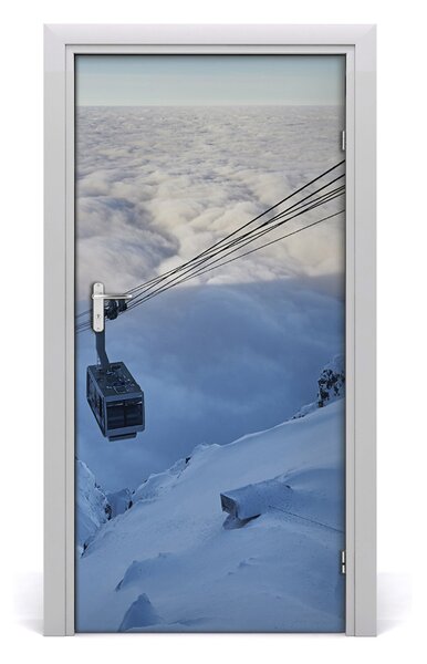 Fototapeta na dvere samolepiace horská lanovka 95x205 cm