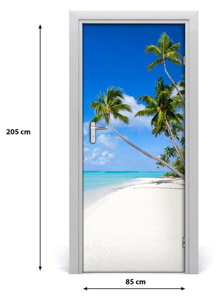 Fototapeta na dvere samolepiace tropická pláž 85x205 cm