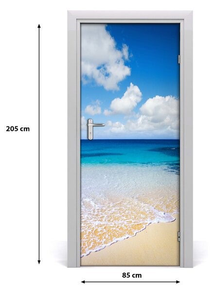 Fototapeta na dvere samolepiace tropická pláž 85x205 cm