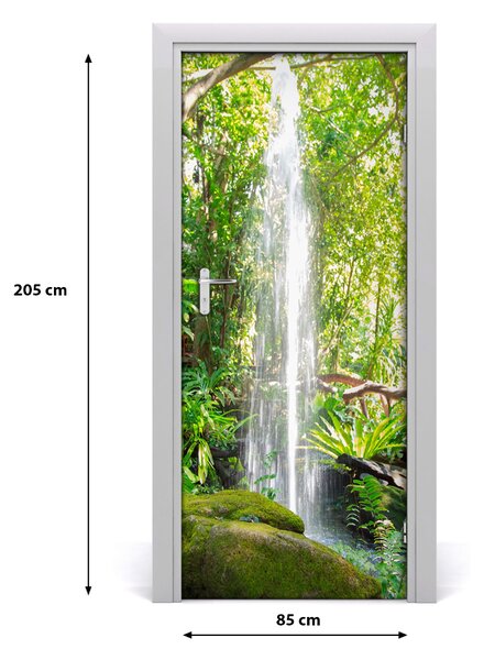 Fototapeta na dvere samolepiace vodopád džungle 85x205 cm