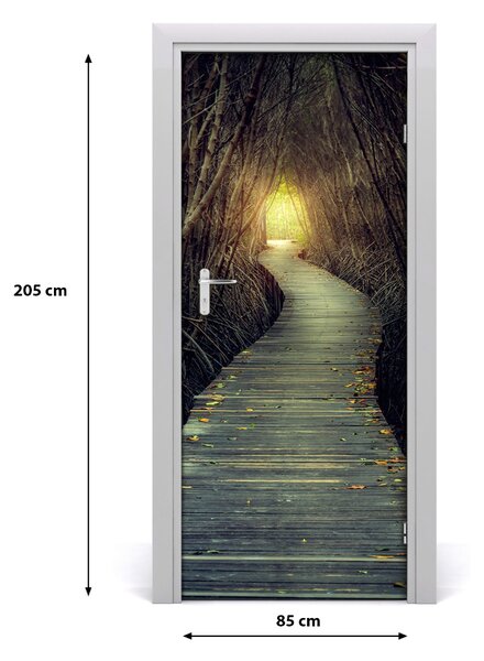 Fototapeta na dvere samolepiace chodník v lese 85x205 cm