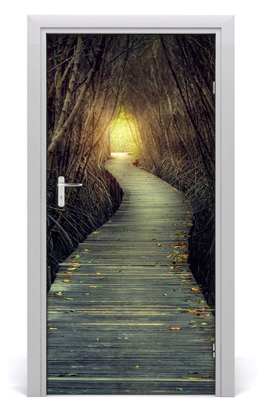 Fototapeta na dvere samolepiace chodník v lese 95x205 cm
