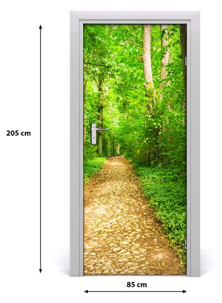 Fototapeta na dvere samolepiace chodník v lese 85x205 cm