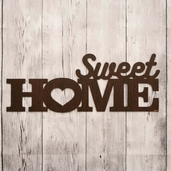 DUBLEZ | Drevená dekorácia na stenu - Sweet Home
