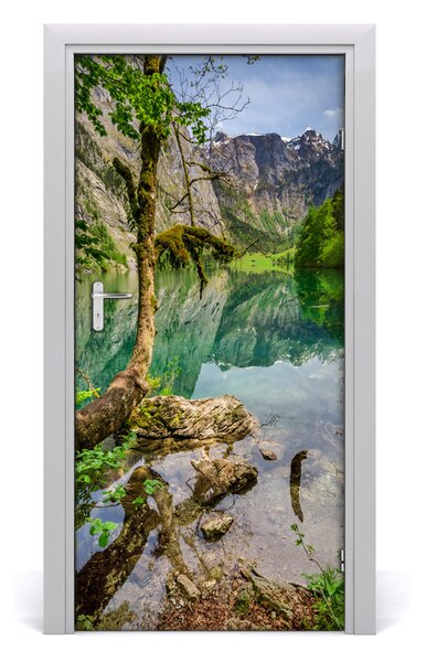 Fototapeta na dvere samolepiace jazero v horách 95x205 cm