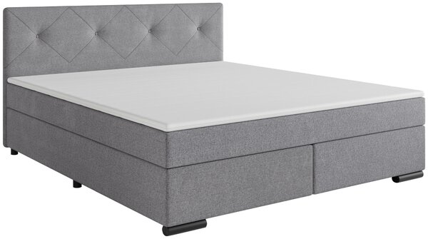 BOXSPRINGOVÁ POSTEĽ, 160/200 cm, svetlosivá MID.YOU - Online Only spálne, Online Only