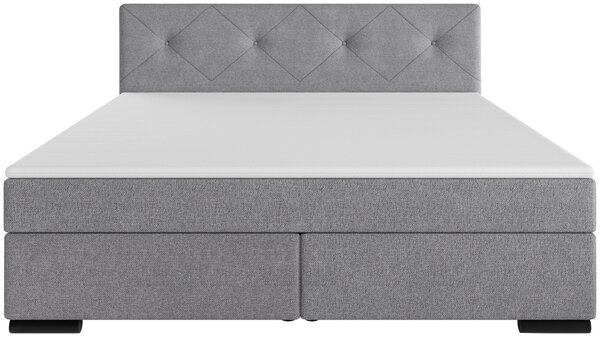 BOXSPRINGOVÁ POSTEĽ, 160/200 cm, svetlosivá MID.YOU - Online Only spálne, Online Only