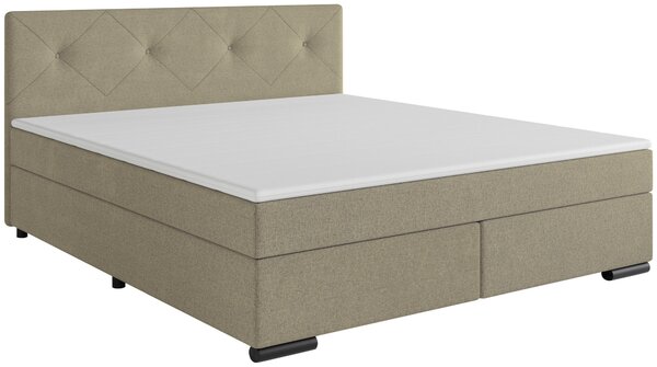 BOXSPRINGOVÁ POSTEĽ, 160/200 cm, béžová MID.YOU - Online Only spálne, Online Only