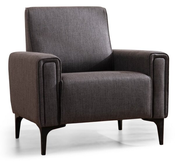 Hanah Home Kreslo Horizon tmavo sivé