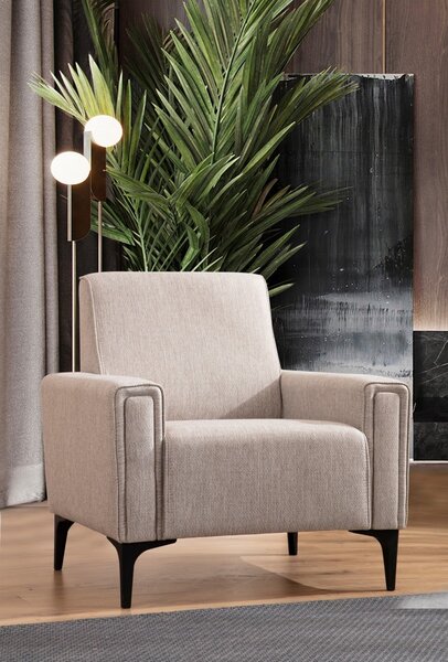 Hanah Home Kreslo Horizon svetlohnedé