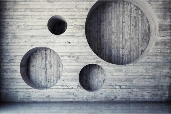 DIMEX | Vliesové fototapety na stenu Geometrické pozadie MS-5-0038 | 375 x 250 cm | šedá
