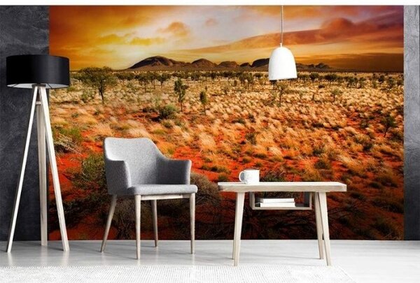 DIMEX | Vliesové fototapety na stenu Austrália MS-5-0050 | 375 x 250 cm | oranžová, žltá, hnedá, zelená