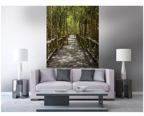 DIMEX | Vliesové fototapety na stenu Mangrovový les MS-2-0059 | 150 x 250 cm | hnedá, zelená