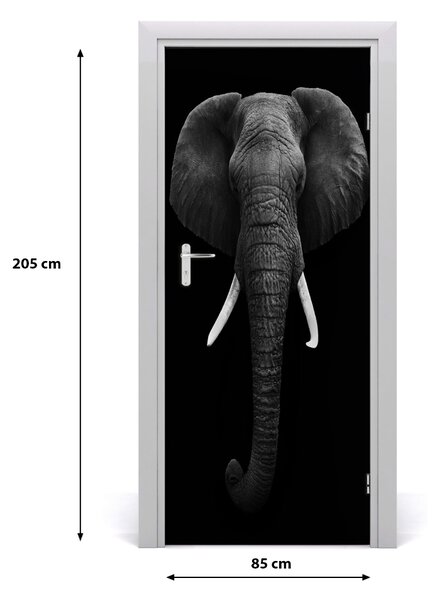 Samolepiace fototapety na dvere africký slon 85x205 cm