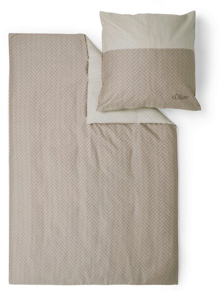 POSTEĽNÁ BIELIZEŇ, makosatén, béžová, 135/200 cm S. Oliver - Online Only bytové doplnky, Online Only