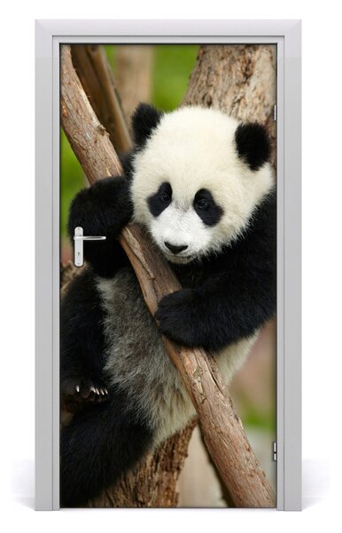 Samolepiace fototapety na dvere Panda na strome 95x205 cm