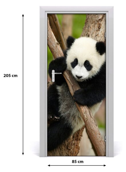 Samolepiace fototapety na dvere Panda na strome 85x205 cm