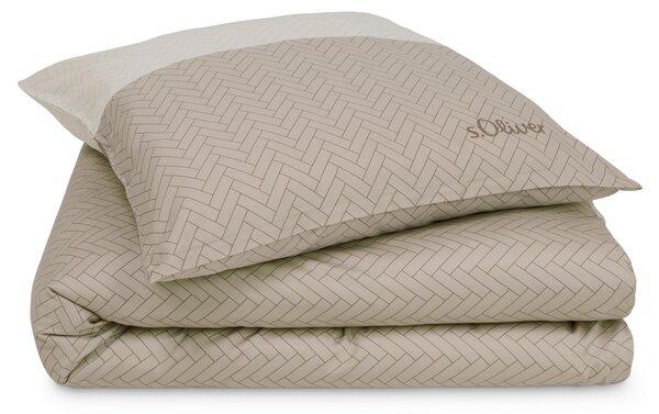 POSTEĽNÁ BIELIZEŇ, makosatén, béžová, 135/200 cm S. Oliver - Online Only bytové doplnky, Online Only