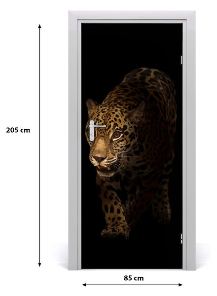 Samolepiace fototapety na dvere jaguár 85x205 cm