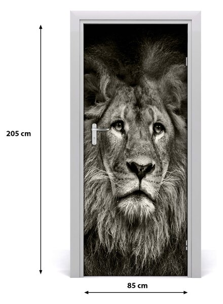 Samolepiace fototapety na dvere Lev 85x205 cm