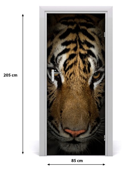 Samolepiace fototapety na dvere tiger 85x205 cm