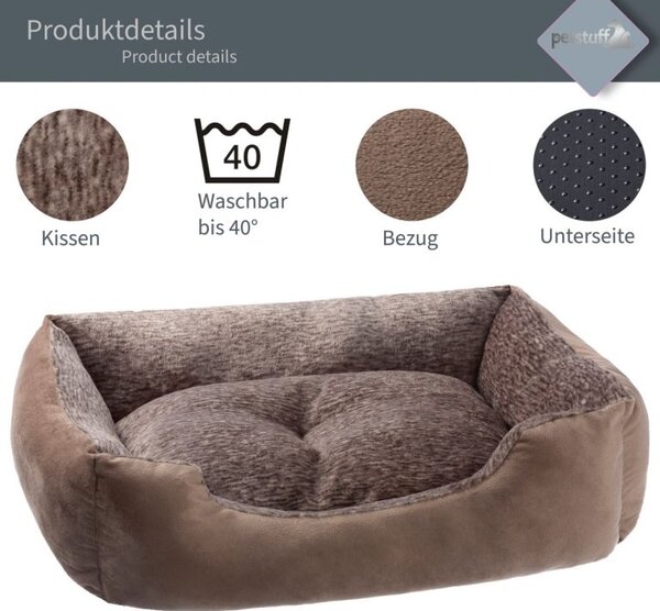 Petstuff pelech pre psa, veľkosť M, 65 x 48 x 19 cm, hnedý