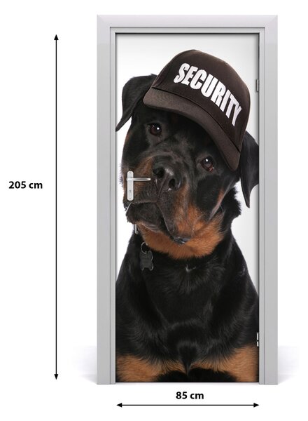Samolepiace fototapety na dvere rottweiler 85x205 cm