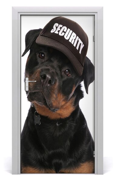 Samolepiace fototapety na dvere rottweiler 95x205 cm