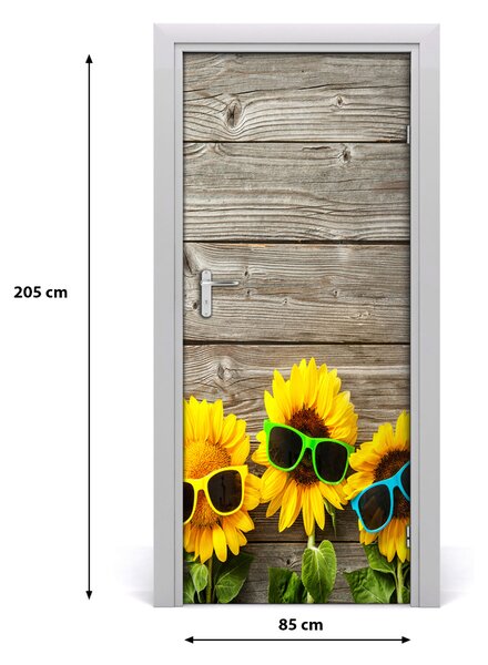 Fototapeta na dvere slnečník okuliare 85x205 cm