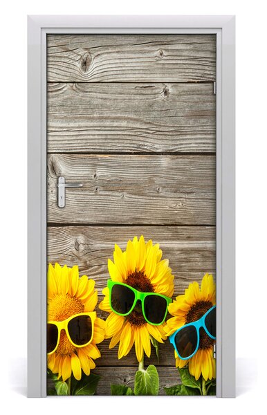 Fototapeta na dvere slnečník okuliare 95x205 cm