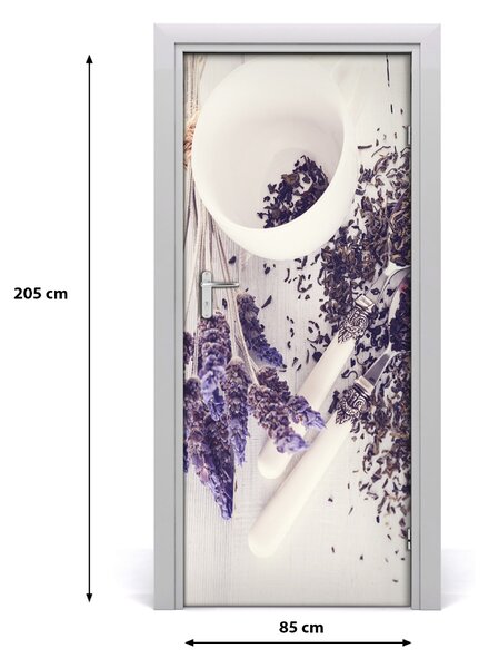 Fototapeta na dvere Nepára z levandule 85x205 cm