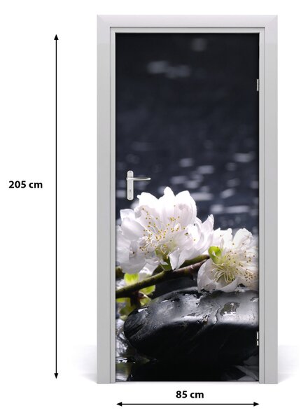 Fototapeta na dvere kvet kamene 85x205 cm