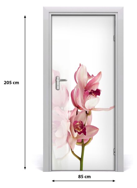 Fototapeta na dvere ružová orchidea 85x205 cm
