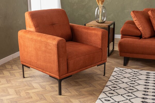 Hanah Home Kreslo Mustang oranžové