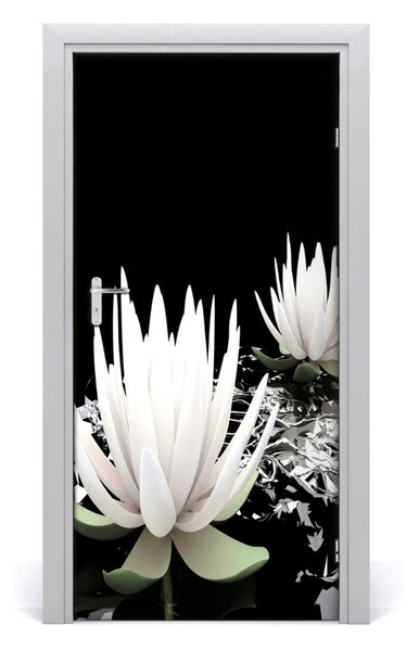 Fototapeta na dvere kvet lotosu 95x205 cm