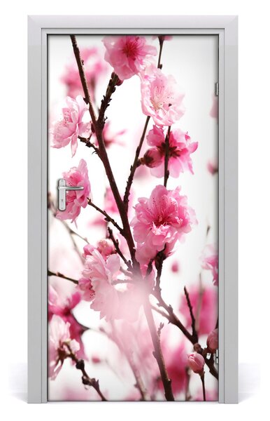 Fototapeta na dvere kvety slivky 95x205 cm