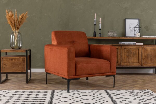 Hanah Home Kreslo Mustang oranžové