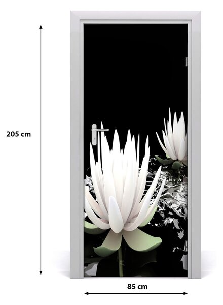 Fototapeta na dvere kvet lotosu 85x205 cm