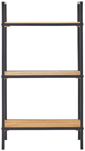 REGÁL, hnedá, prírodná farba, čierna, železo, 39/70/32,5 cm Xora - Online Only drobný nábytok, Online Only