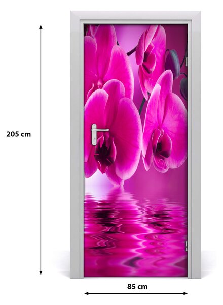 Fototapeta samolepiace ružová orchidea 85x205 cm