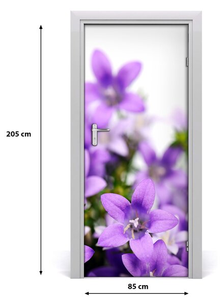 Fototapeta samolepiace fialové zvončeky 85x205 cm