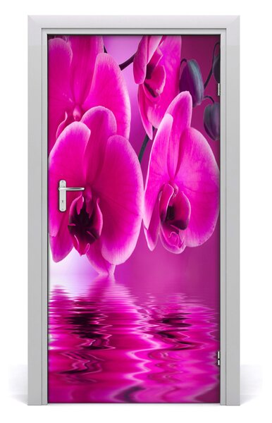Fototapeta samolepiace ružová orchidea 95x205 cm