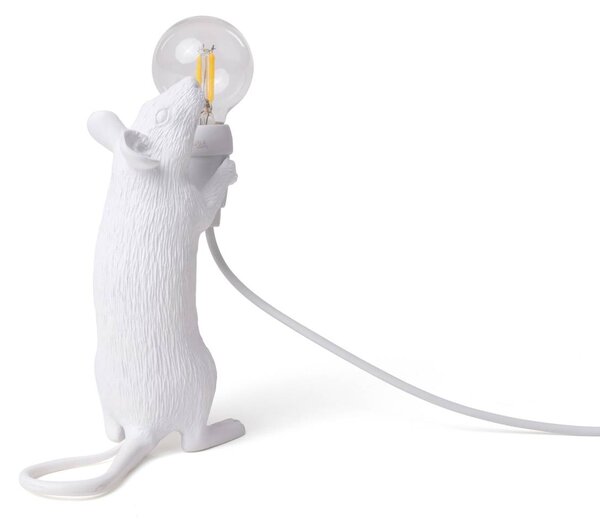 Stolová LED lampa Mouse Lamp USB stojacia biela