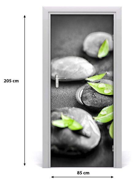 Fototapeta samolepiace Lístie kamenia zen 85x205 cm